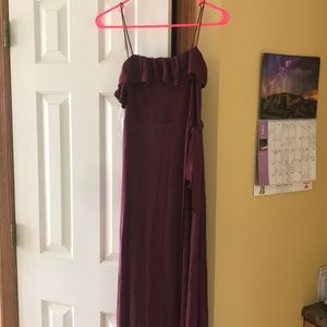 Super cute never worn, maroon wrap mid dress!